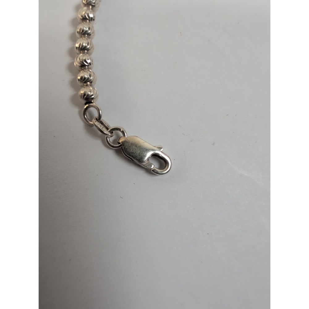 925 RL Sterling Silver Ball Bead Chain Bracelet 7in - Picture 5 of 7